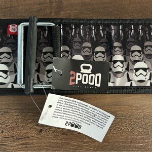 Limited Edition 2POOD Stormtrooper Weightlifting Belt - Black and White